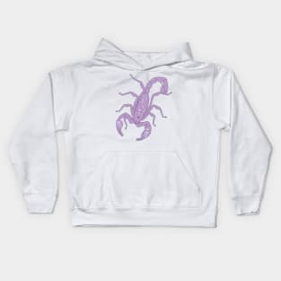 Scorpio (Light Purple) Kids Hoodie